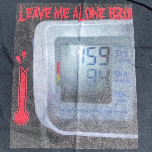 Gildan x DM Leave Me Alone Sarcastic Black T Shirt Size L - Picture 2 of 6